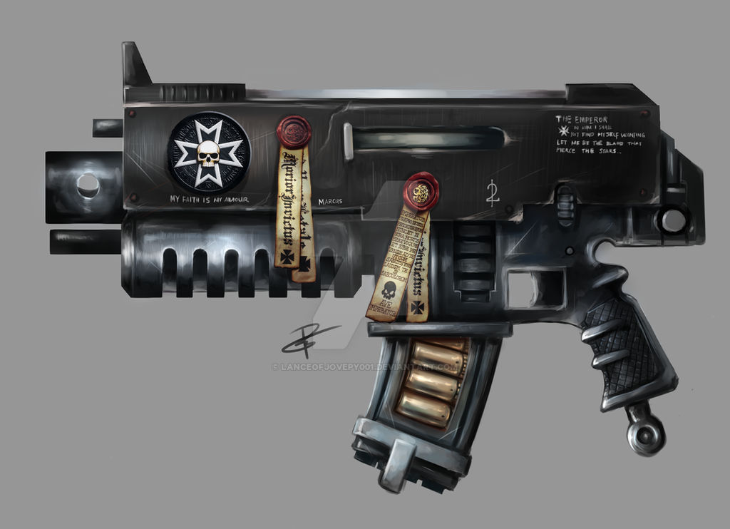 Bolter Shell Warhammer 40k, Bolter by lanceofjovepy001 on DeviantArt