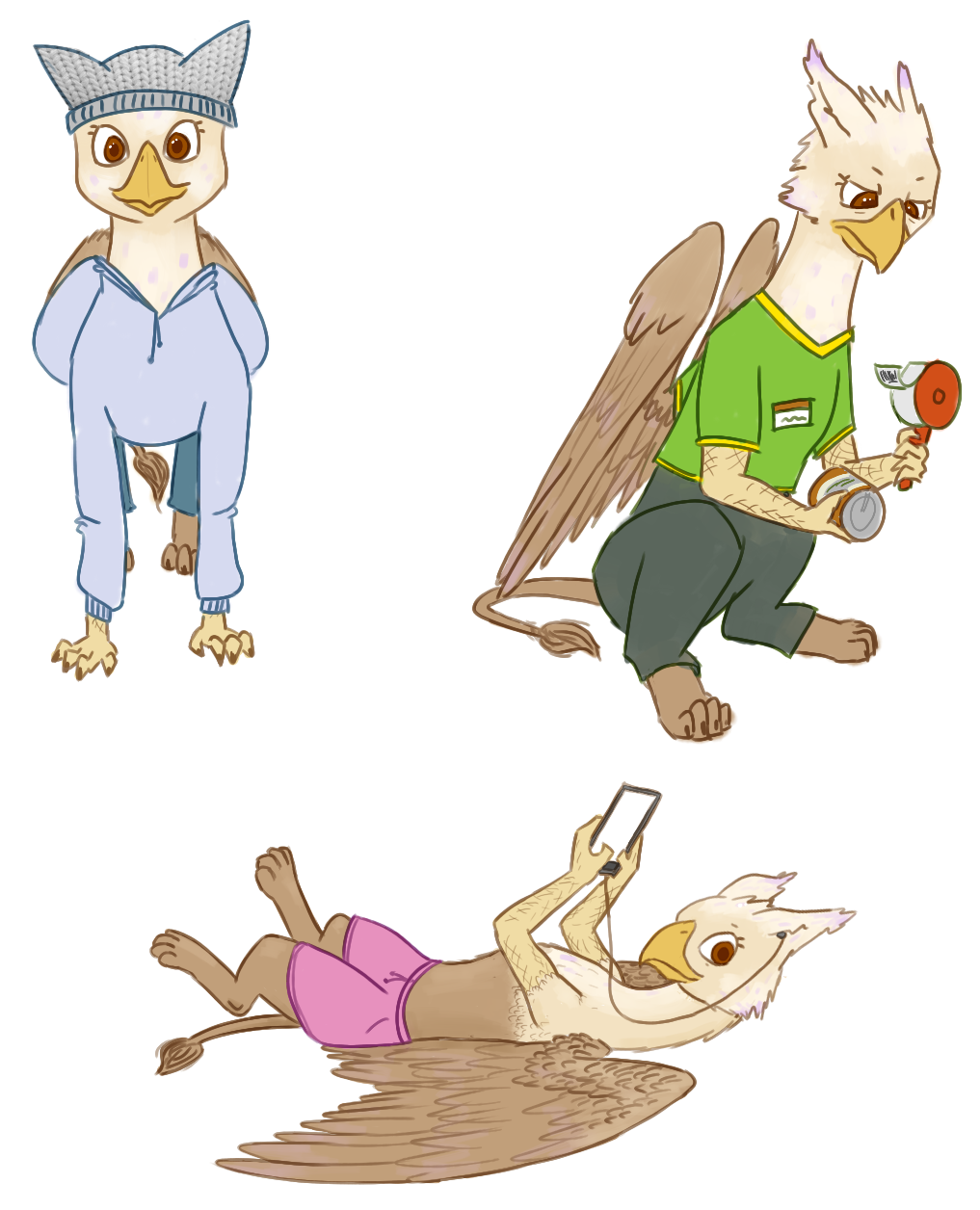 gryphon doodles