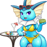 vaporeon acrylic stand design