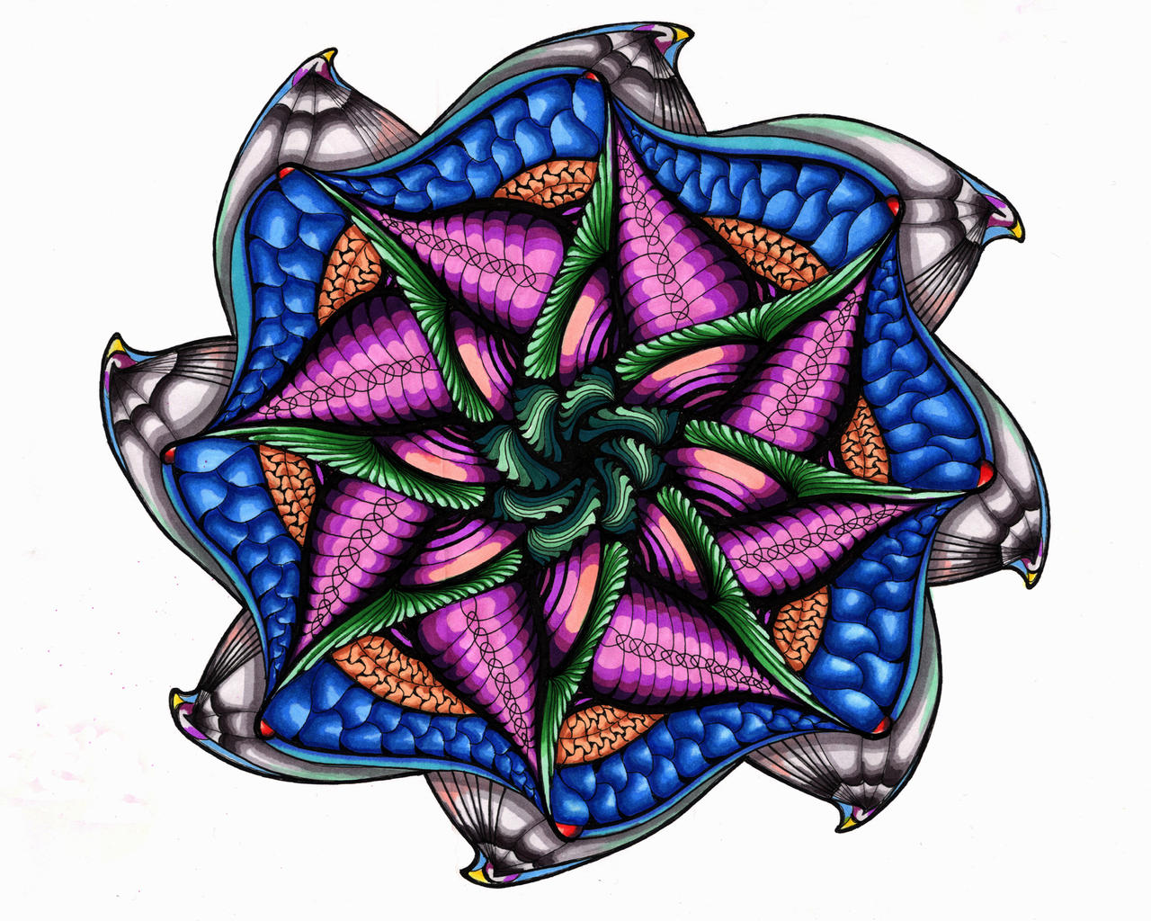 The Starfinch! A Zen Doodle Original. by MajorTommy