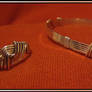 Knot Ring-Bracelet Set Silver