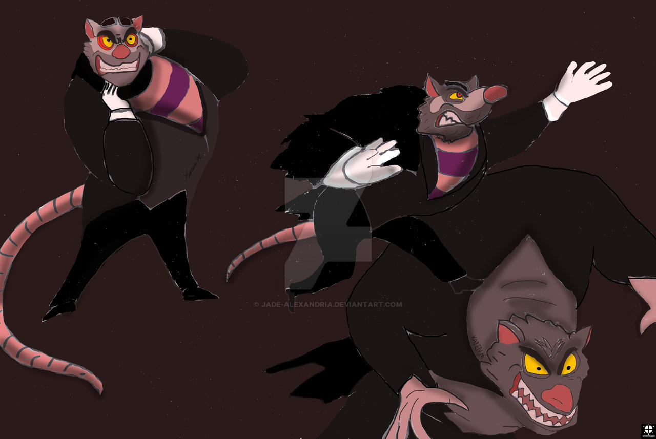 Stages of Ratigan by jade-alexandria on DeviantArt