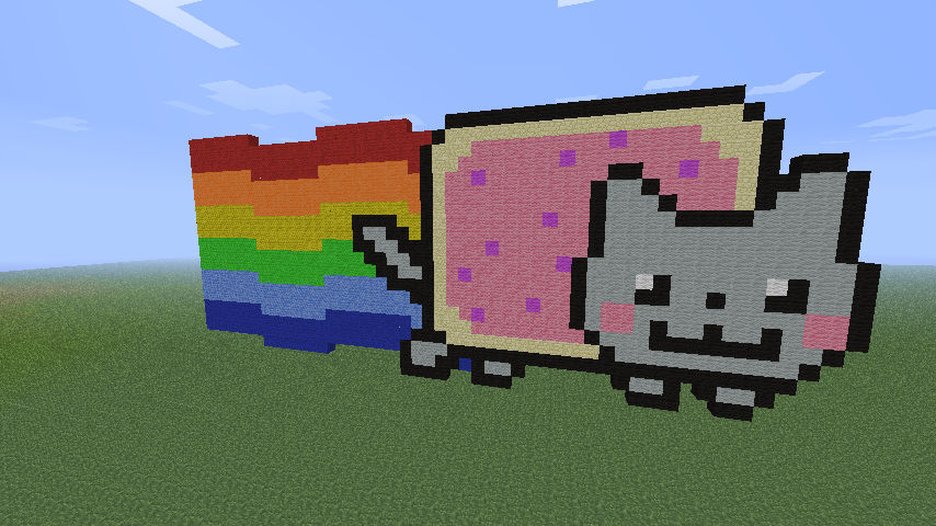 Nyan Cat {Pixel Art} by KittyRainicornDemon on DeviantArt