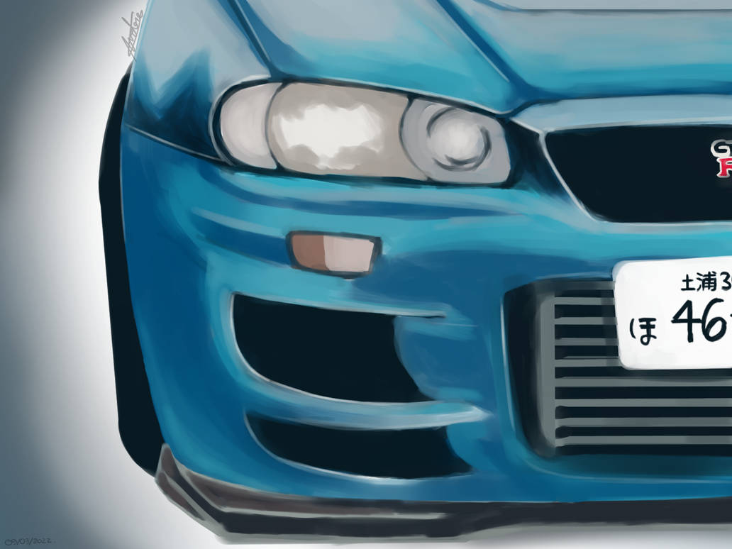 Art study 1 : Nissan Skyline R34 by andreXexe on DeviantArt