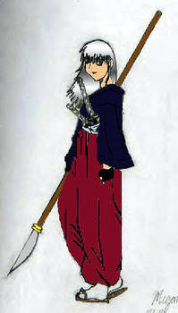Samurai girl colored