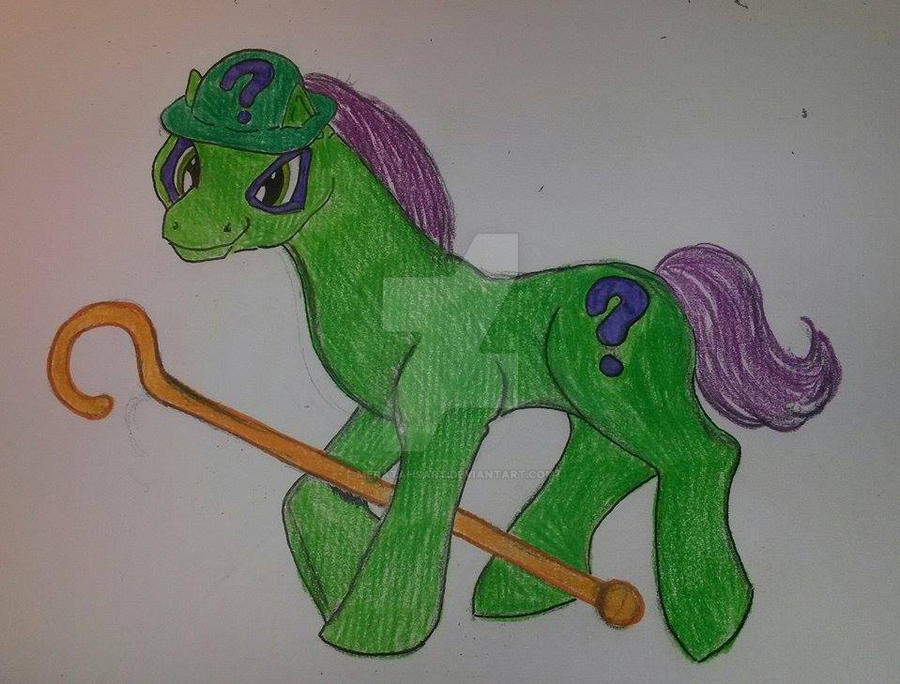 The Riddler (Pony) by MeratahsArt on DeviantArt