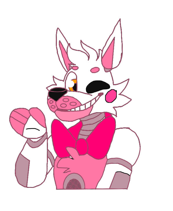 Funtime Foxy Colored Lines By StormFeather100 On DeviantArt