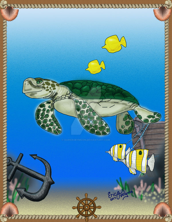 Sea Turtle by DarkRubyMoon on DeviantArt