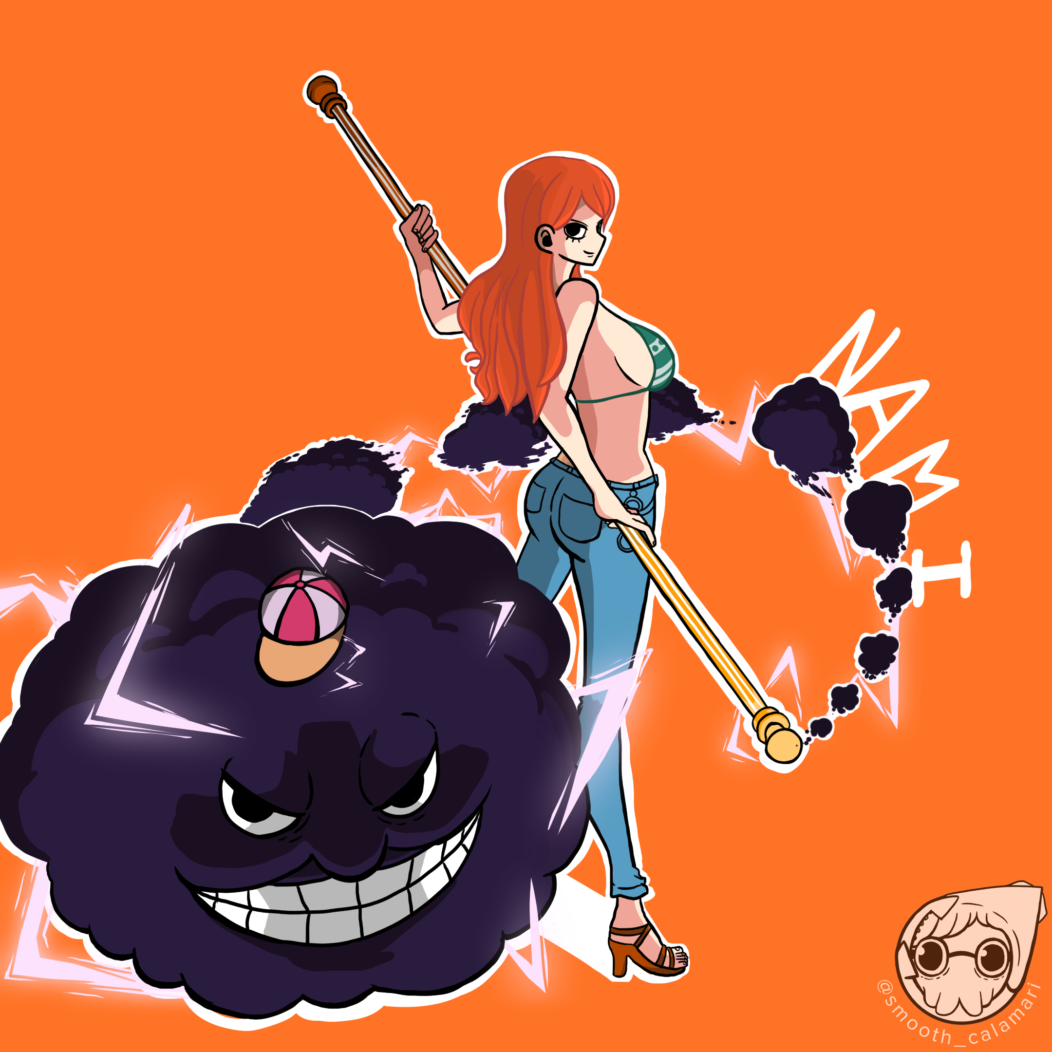 OC]What Nami can do with Zeus! : r/OnePiece