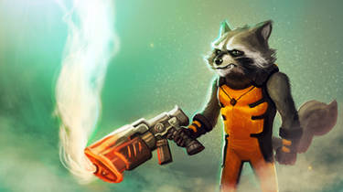 Rocket Raccoon Fanart!