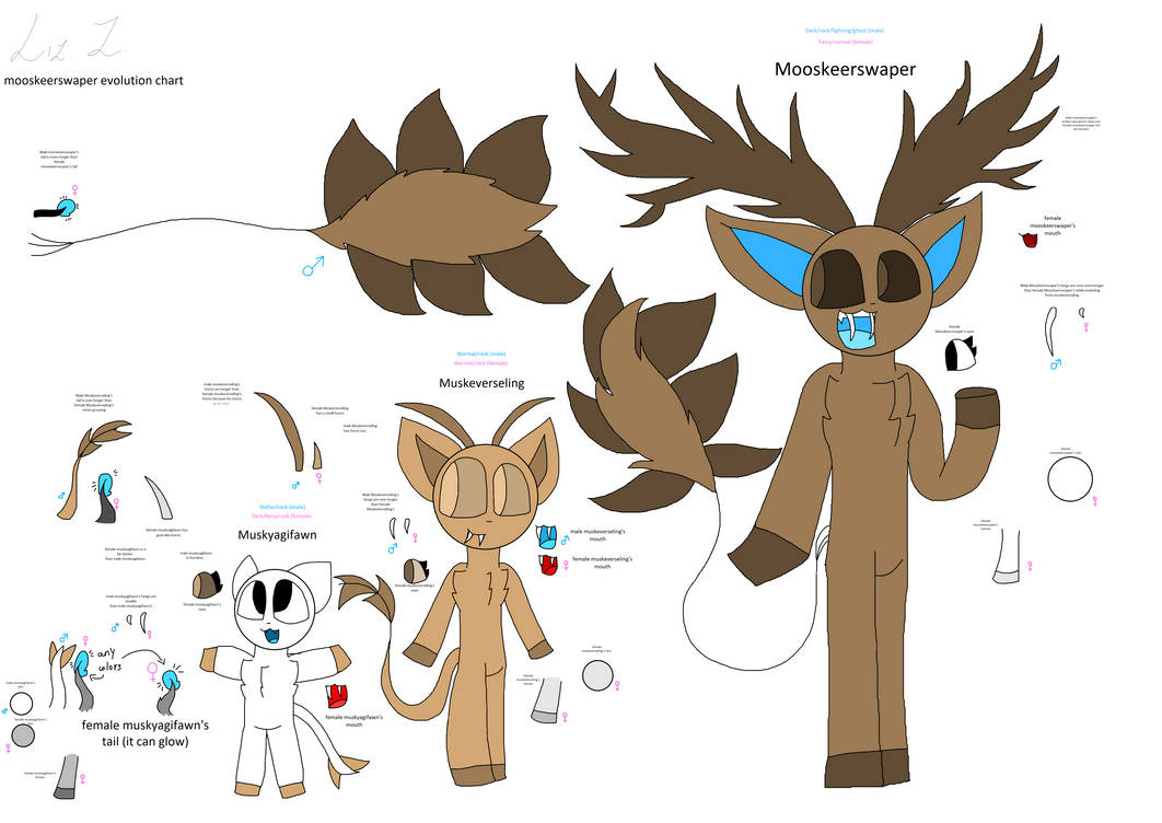 Evolution Chart Deviantart Mooskeerswaper evolution chart by LisaAnimatube on DeviantArt