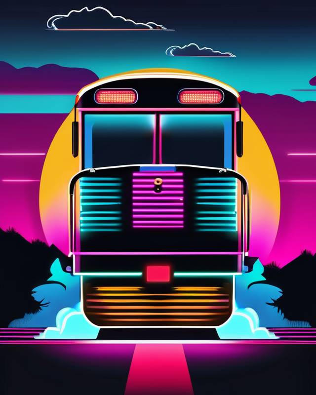 80's Neon Train by TangledSphere on DeviantArt