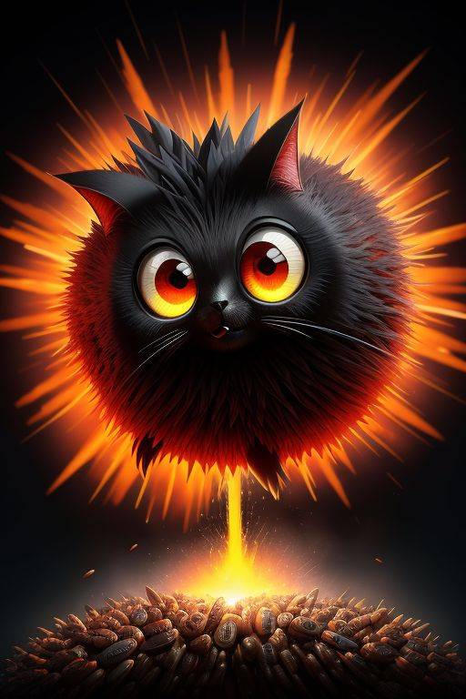 Exploding kitten by TangledSphere on DeviantArt