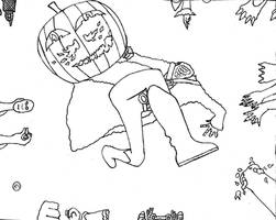 Addietober Day 7- JAck O LAntern- ink