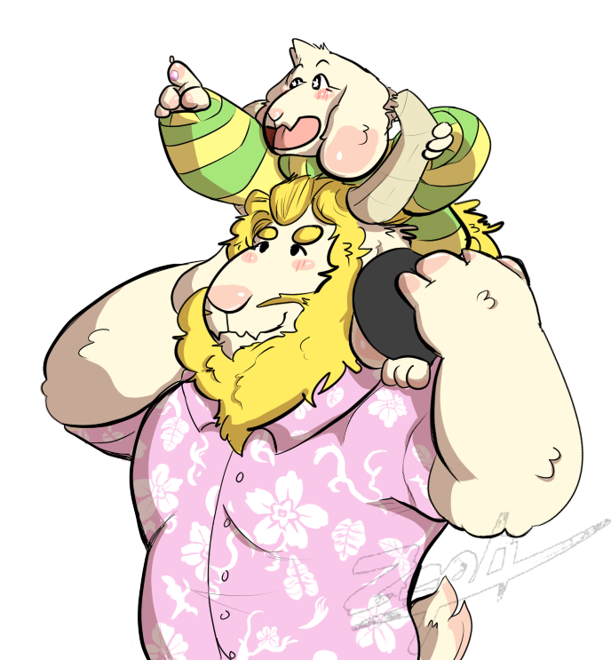 Asgore and Asriel Fun time! request #15 (also old)