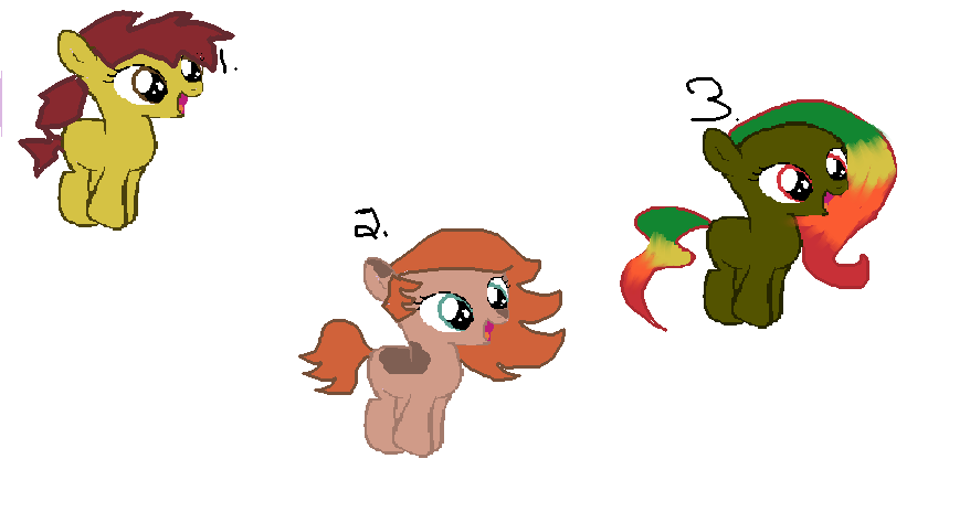 Autumn themed filly adoptables (5-9 points)