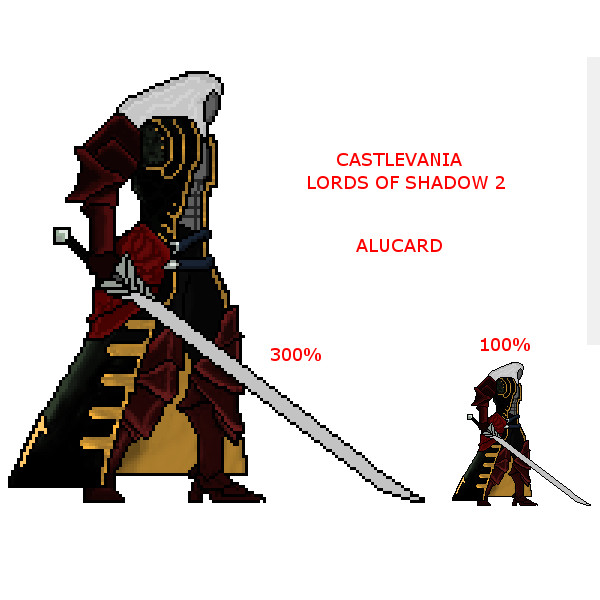 CASTLEVANIA Lords of Shadow 2 Alucard Sprite by.