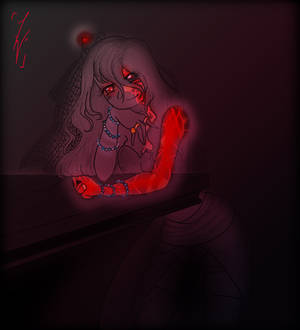 [Original Illustration] Something in the dark