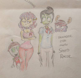 Speed Racer meets Invader Zim by PlanetSiam1995