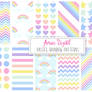 Pastel Rainbow Pattern   Paper