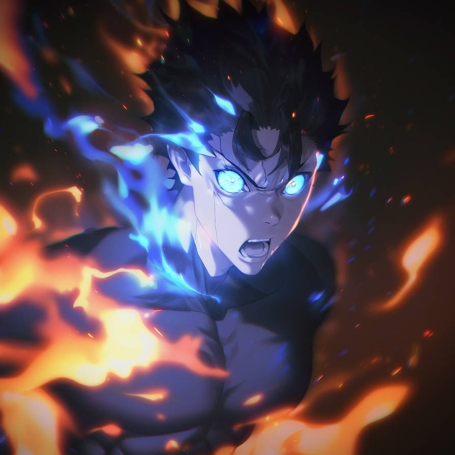 Sano Blue/Orange Fire Rage by NWAwalrus on DeviantArt