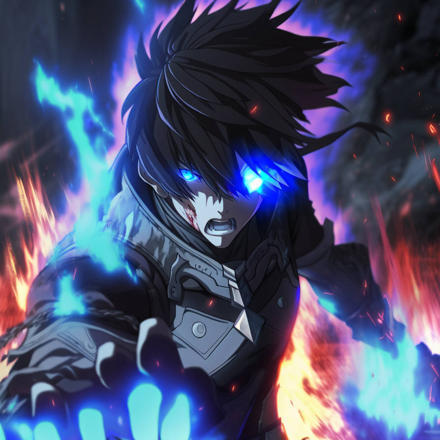 Absolute Rage Drawing Sano Absolute Rage Eye Glow Fire Background by NWAwalrus on DeviantArt