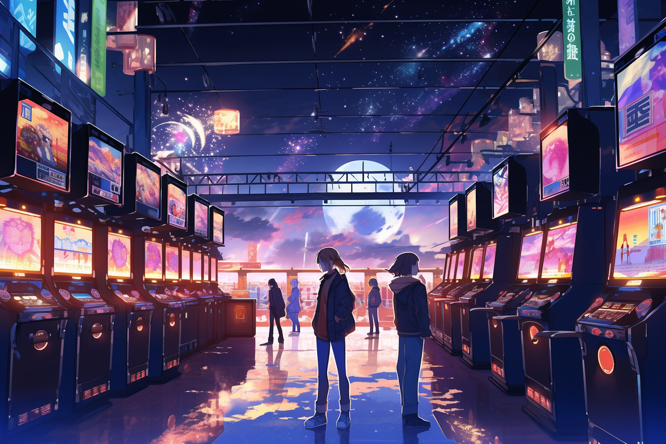 Beautiful Arcade Space Background Wallpaper by NWAwalrus on DeviantArt