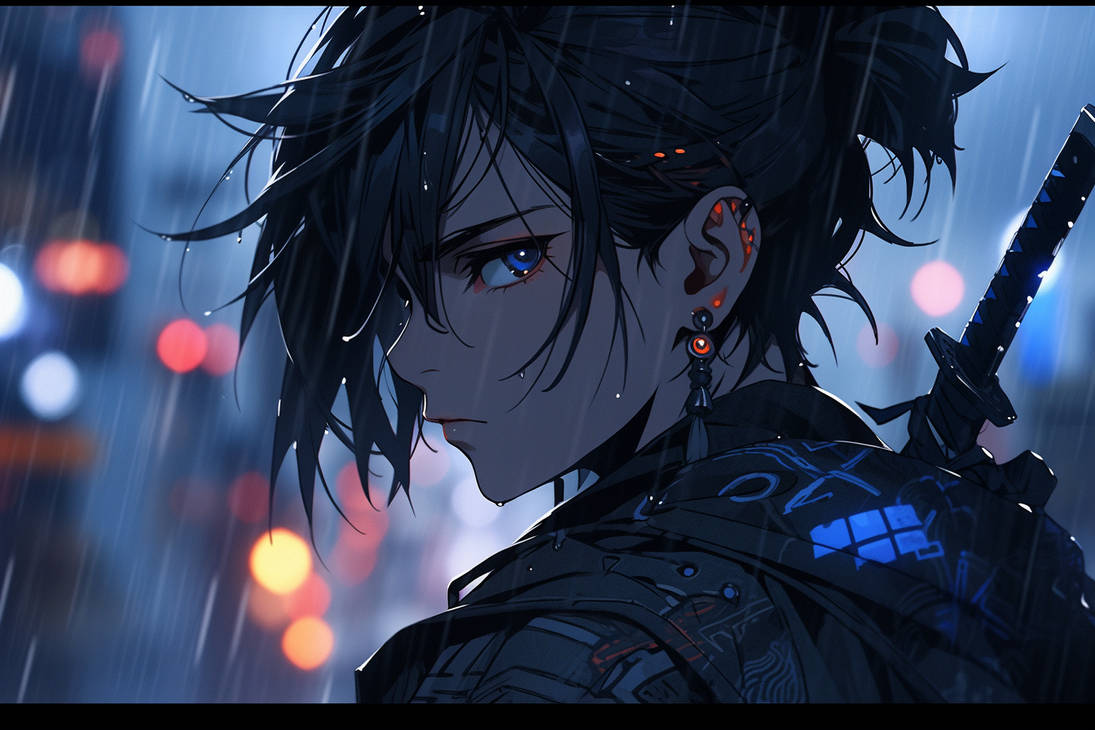 Wallpaper : anime, blue eyes, armor, dark hair, samurai, Oshiro Project,  screenshot, mangaka 1920x1080 - vexel78 - 120364 - HD Wallpapers - WallHere
