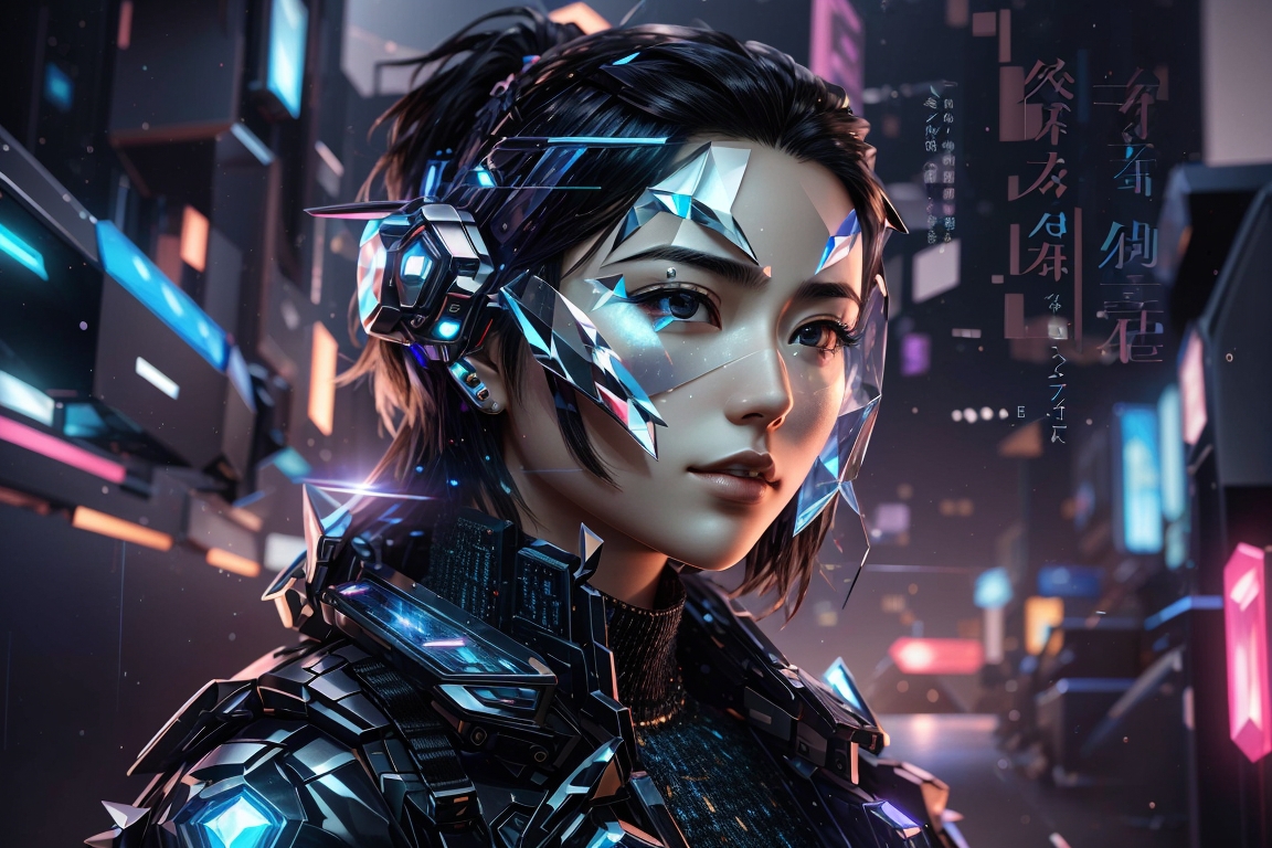 Premium AI Image  Cyberpunk Style Game Art Wallpaper Background