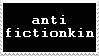 anti-fictionkin stamp