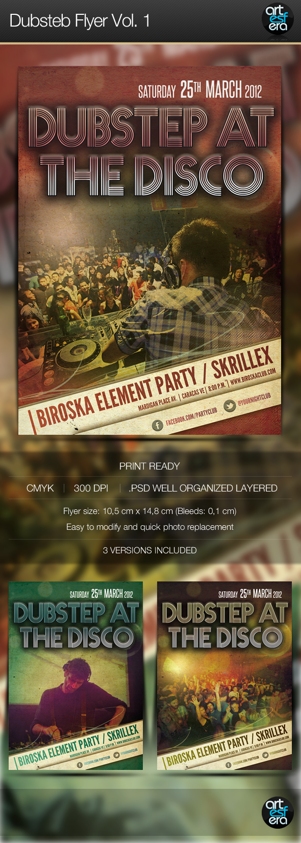 Dubstep Flyer Template Vol.1