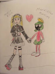 Marvin the Martian x Marie rose