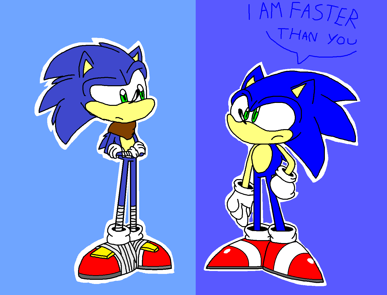 Boom Sonic and Modern Sonic, Sonic the Hedgehog