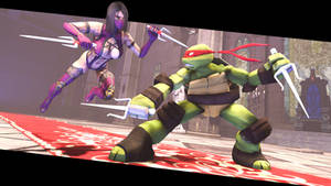 [SFM/TMNT/Mortal Kombat] Raphael Vs Mileena