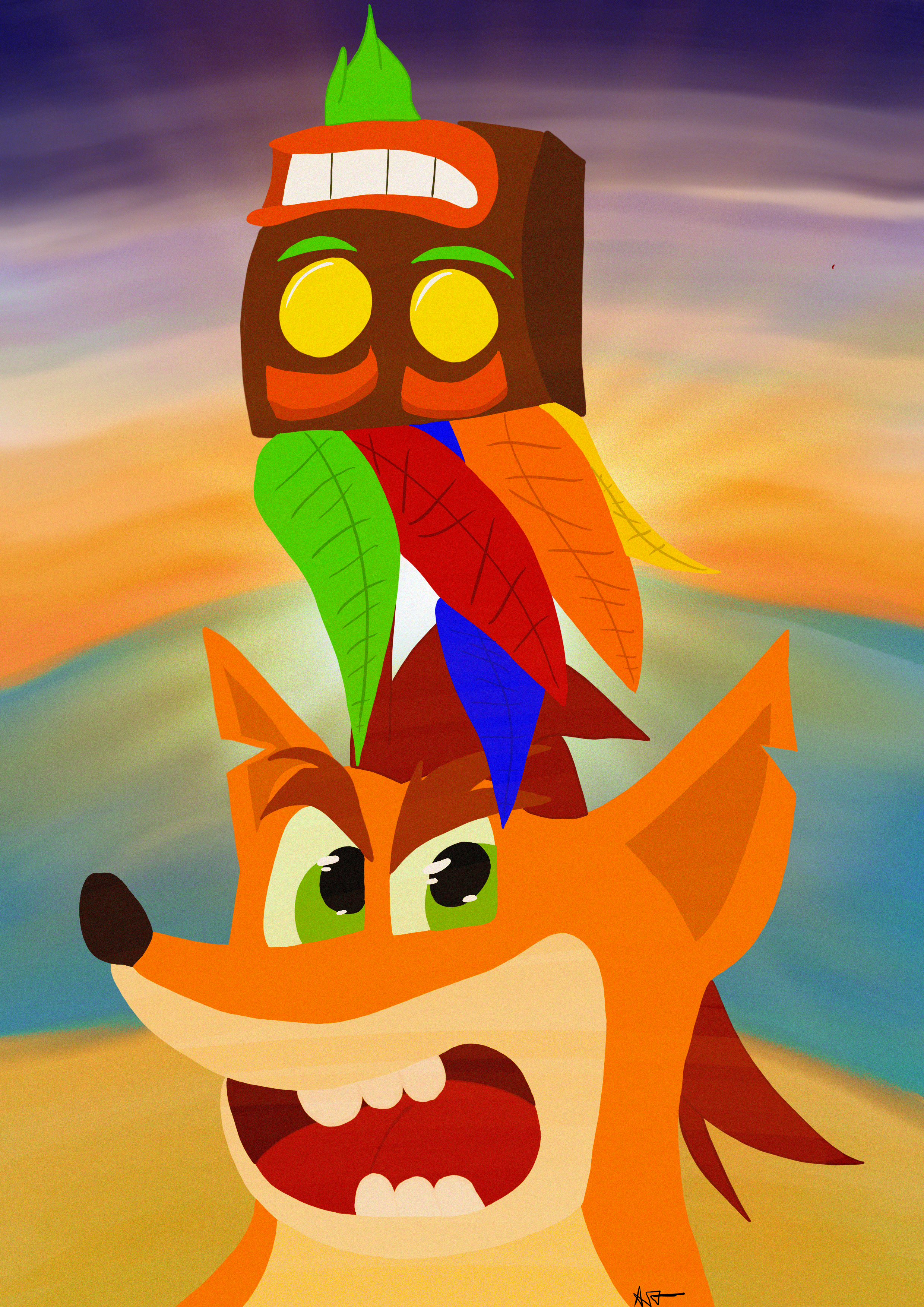 Bandicoot|Crash and Aku Aku