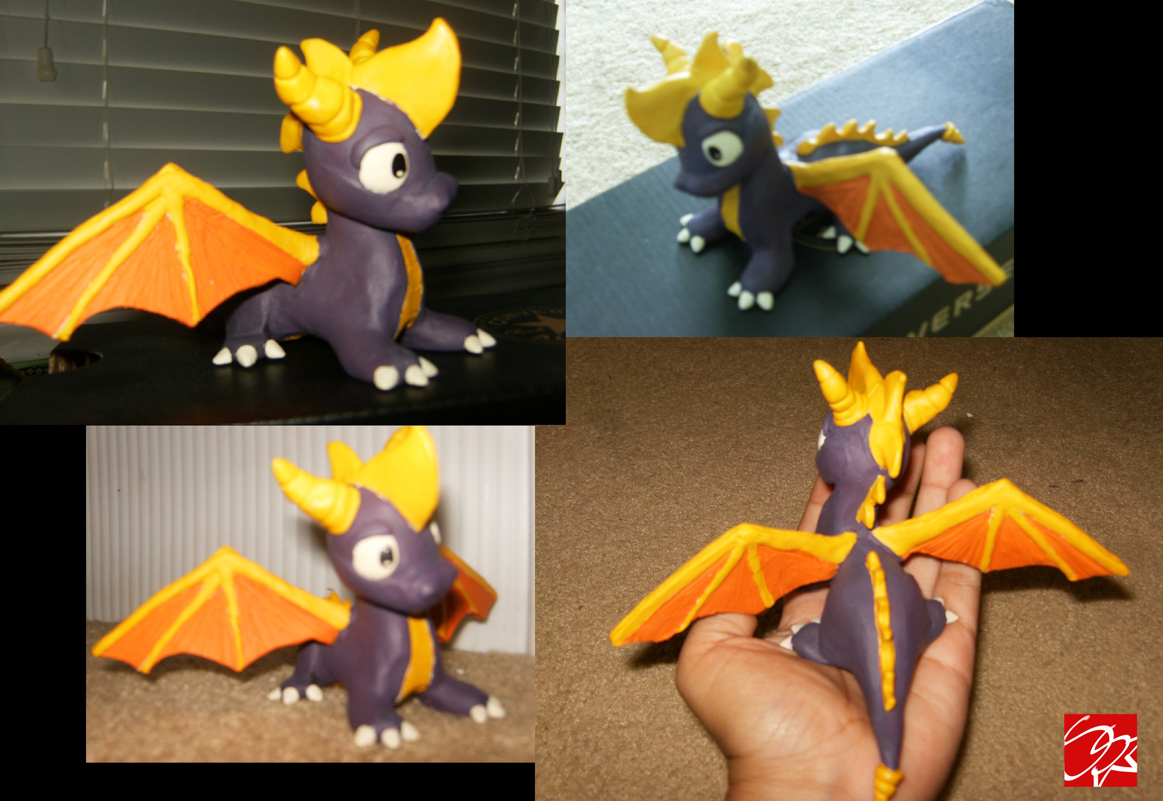 Spyro the Dragon Clay Figure