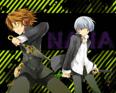 persona4 Yosuke and hero