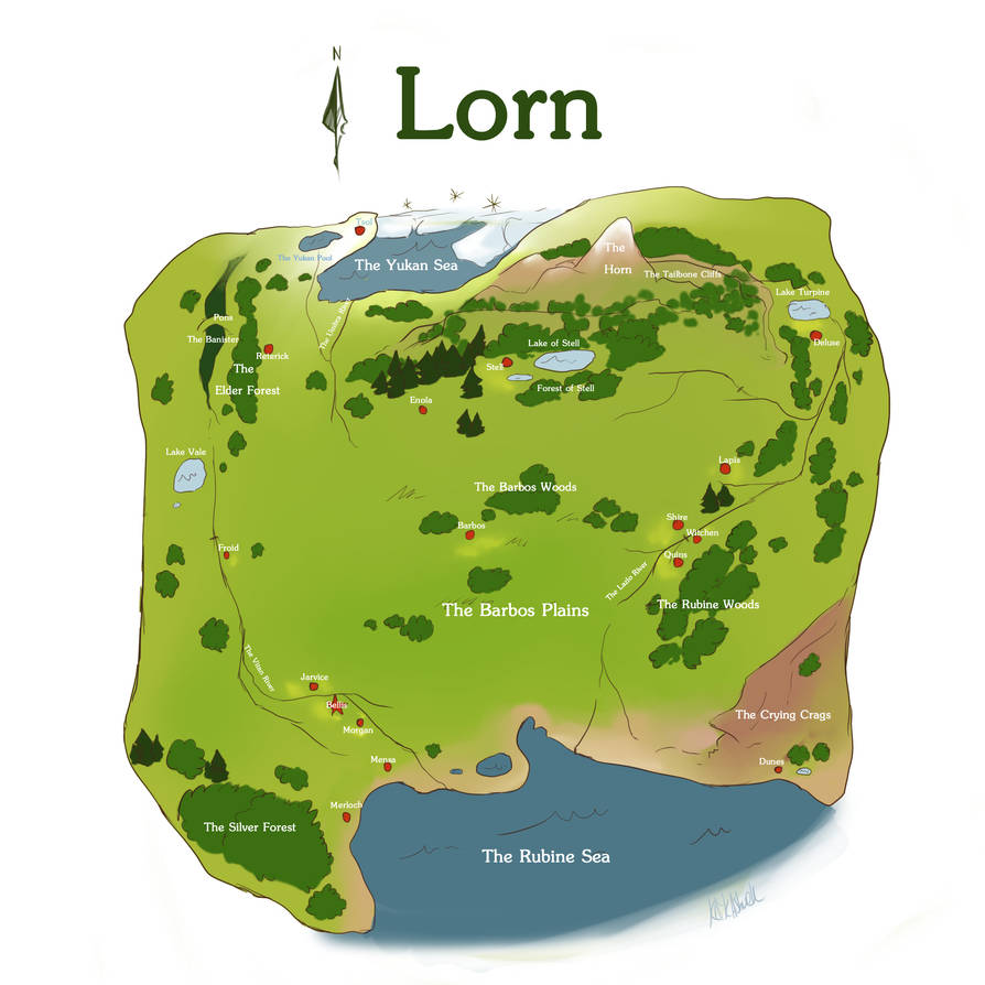 Map of Lorn by Susiron on DeviantArt