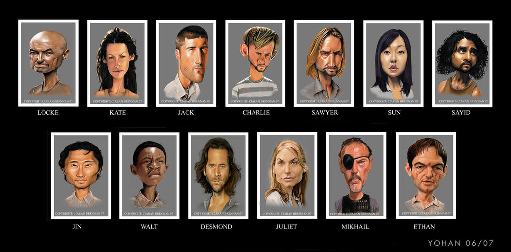Lost caricatures WIP by Yohan-2014