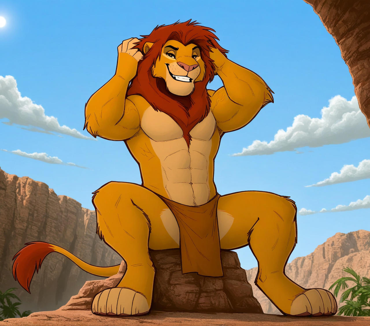 Simba Anthropomorphized Simba 1 by AislopDragon on DeviantArt