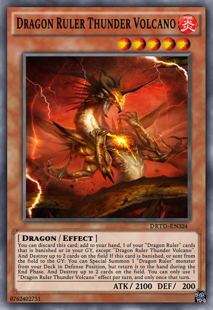 Dragon Ruler thunder volcano by Digigex90 on DeviantArt