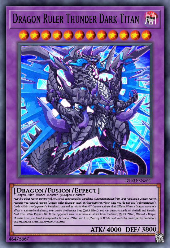 Dragon Ruler Thunder Dark Titan Card by Digigex90 on DeviantArt