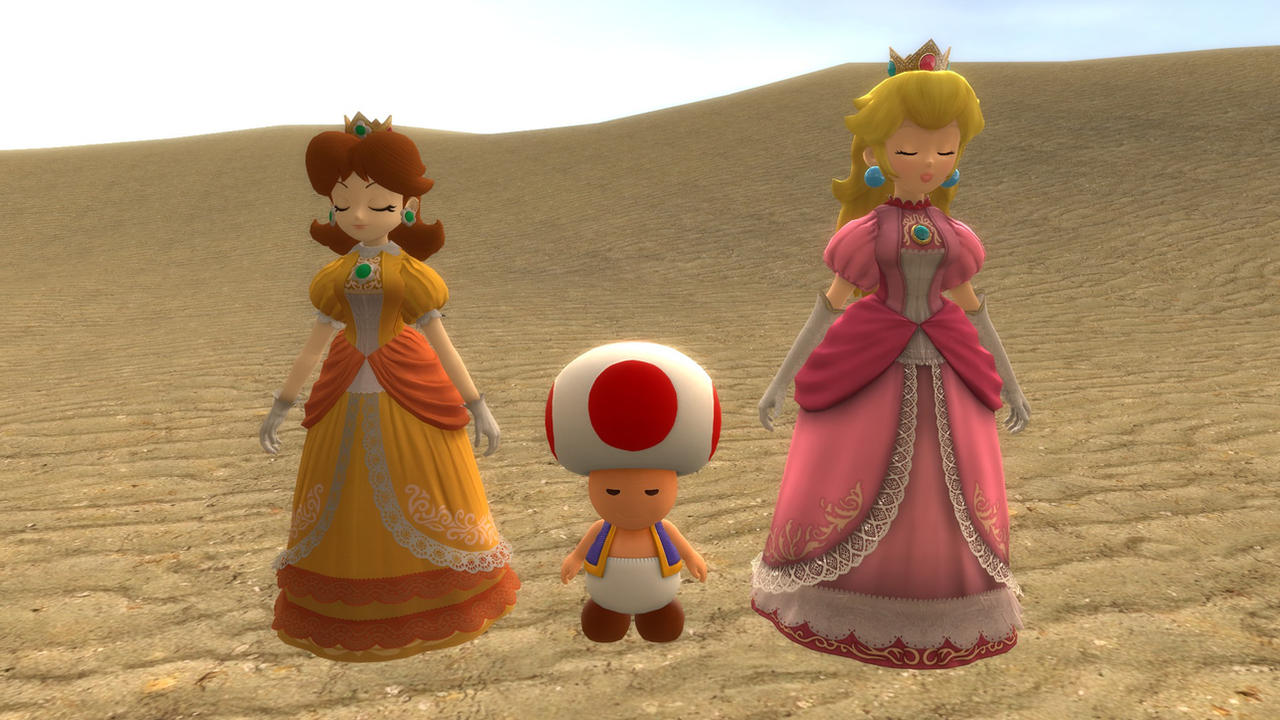 Two Princesses and Toad Sinking Part 1 by PickleNick95 on DeviantArt