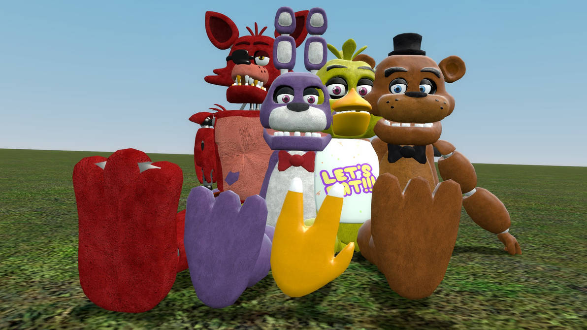 freddy fazbear, chica, foxy, bonnie, the puppet, and 7 more (five nights at  freddy's and 1 more) drawn by nano_(gatanii69)