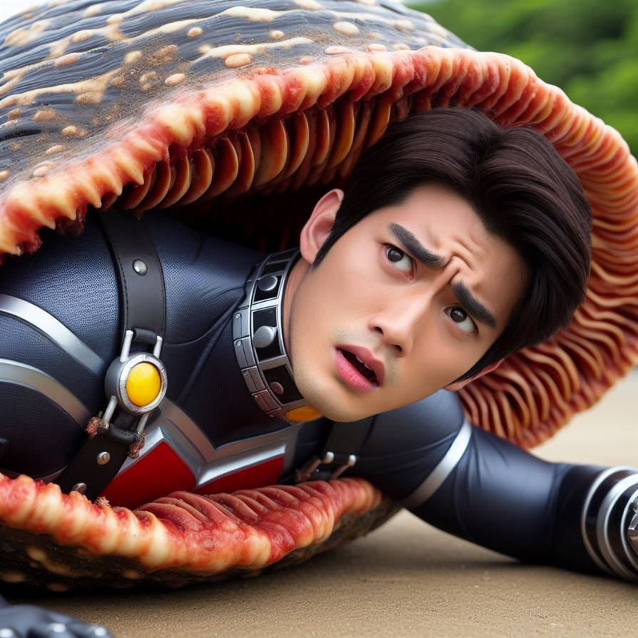 Shell Mosters Kamen Rider Engulfed by a Shell Monster 4 by shalnarky12 on DeviantArt