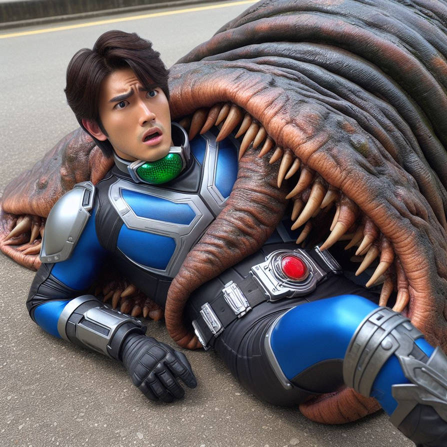 Kamen Rider Engulfed by a Shell Monster 11 by shalnarky12 on DeviantArt