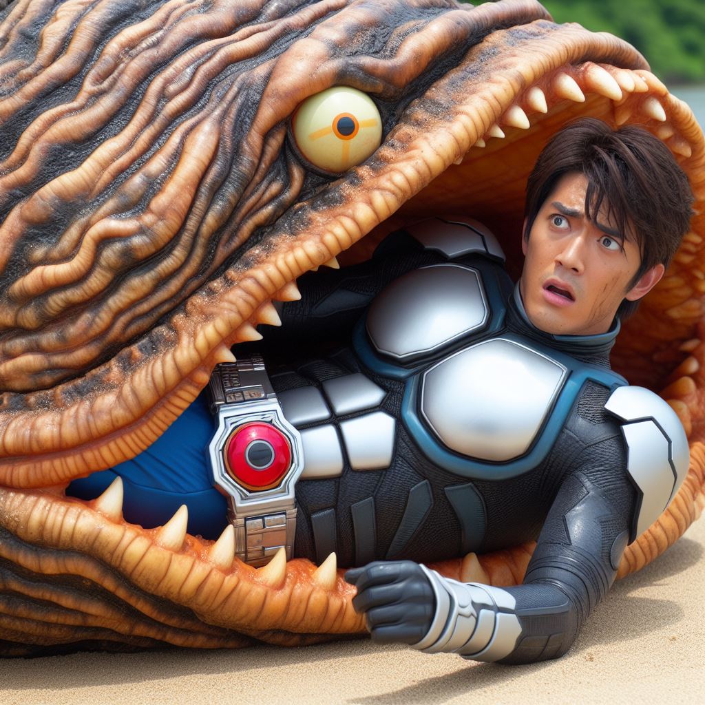 Masked Rider Monster Kamen Rider Engulfed by a Shell Monster 14 by shalnarky12 on DeviantArt
