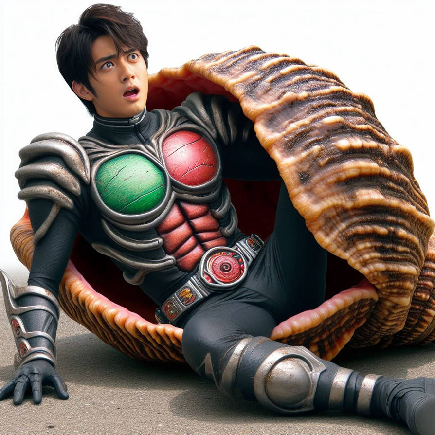 Kamen Rider Engulfed by a Shell Monster 19 by shalnarky12 on DeviantArt