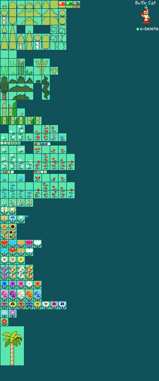 Smm Style Flora (Flowers other Nature) SMM SMB style by MrCatman6b5a on DeviantArt