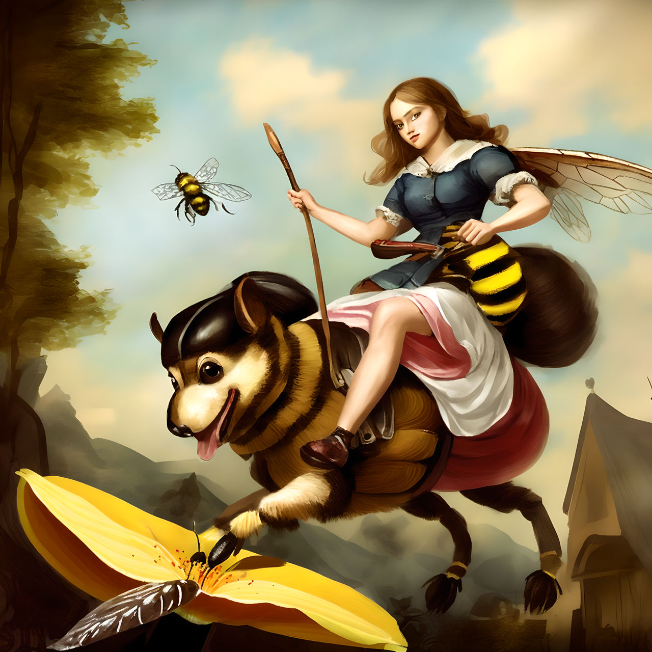 Beedog Beedog Rider by Erin-Hopes on DeviantArt